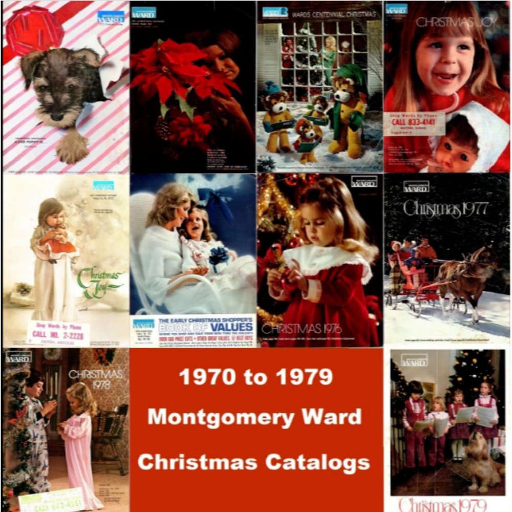 Vintage Montgomery Ward Christmas Catalogs on USB Flash Drive (1970-1979)